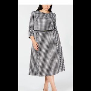Calvin Klein NWT Beautiful Houndstooth Dress!